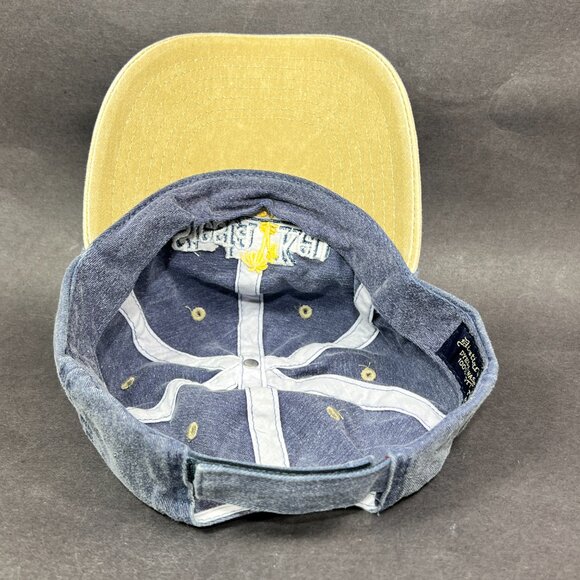 Siesta Key Florida Strap Back Hat Cap Distinctive Blue Distressed Souvenir Mens - Picture 11 of 12